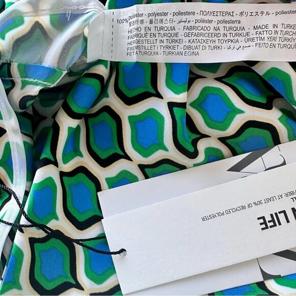 NWT ZARA GEOMETRIC PRINT MIDI SKIRT - Picture 13 of 16